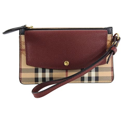 burberry small wristlet|Burberry wallet outlet.